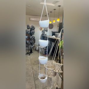 Hanging Ceramic Planters.  4 Planters